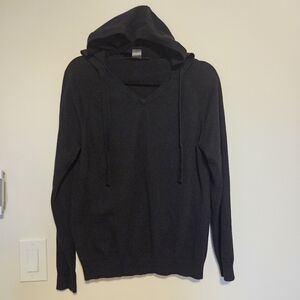 Black Hooded Sweater Sz S 6-8 Bianca Nygard